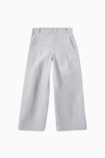 Wide-leg Parachute Pants in Woven-fabric