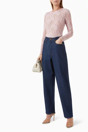 Illuminate Barrel Jeans in Denim