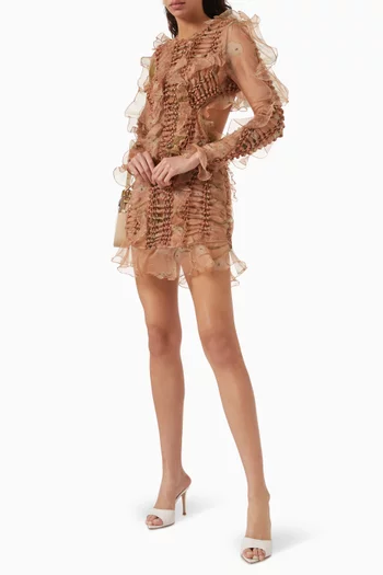 Illuminate Braided Mini Dress in Silk