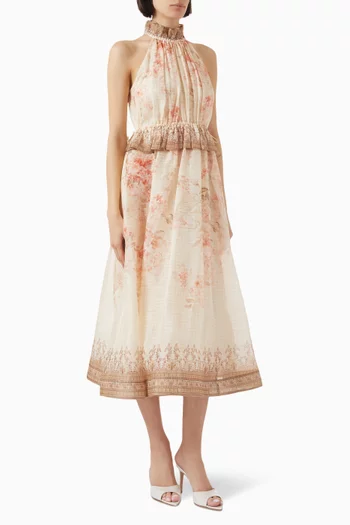Illuminate Halter Midi Dress
