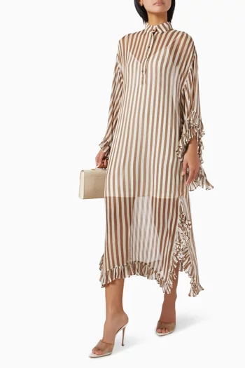 Balance Ruffle Tunic Dress in Viscose