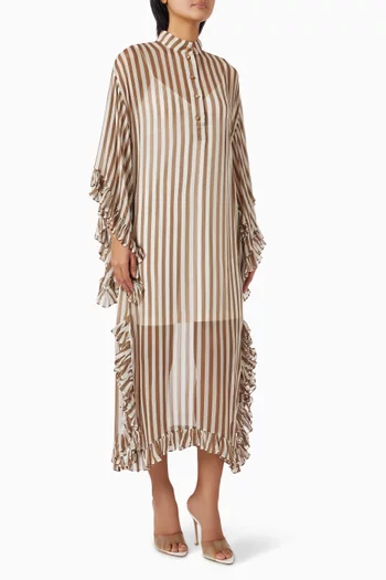 Balance Ruffle Tunic Dress in Viscose