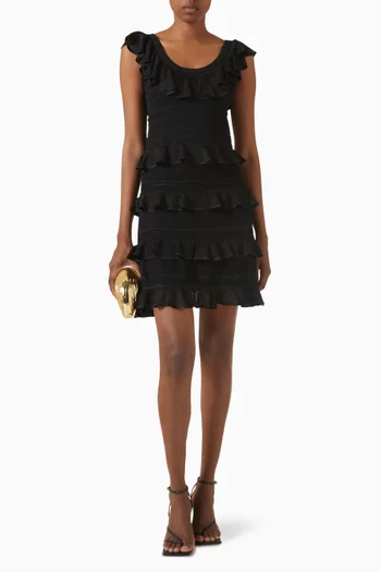 Illuminate Lace Frill Mini Dress