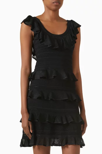 Illuminate Lace Frill Mini Dress