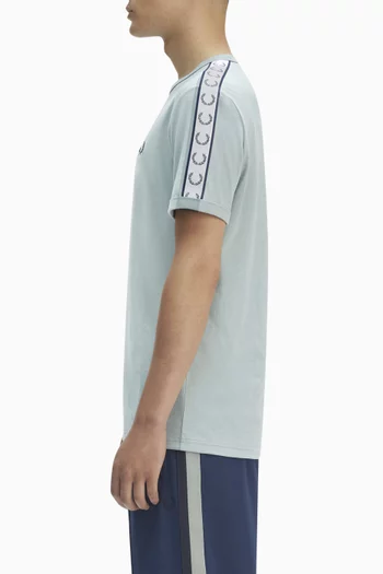 Taped Ringer T-shirt in Cotton