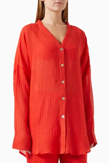 Barcelona Oversized Tunic in Linen