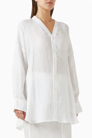 Barcelona Oversized Tunic in Linen
