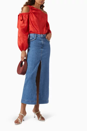 Cora Top in Linen-blend