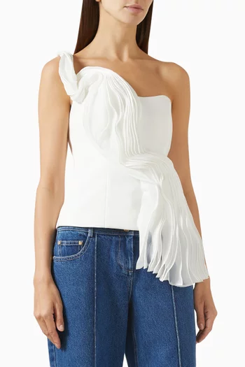Wigbeth One-shoulder Ruffle Top