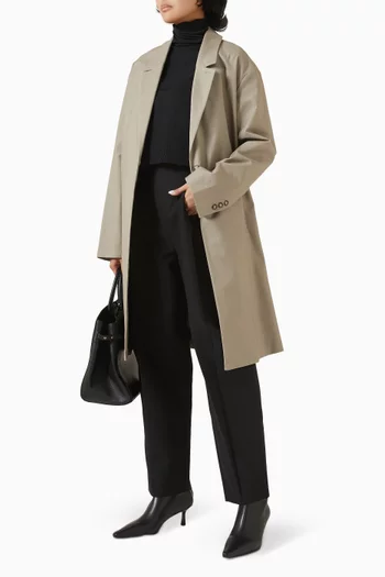 Rٍelaxed-fit Raincoat in Cotton