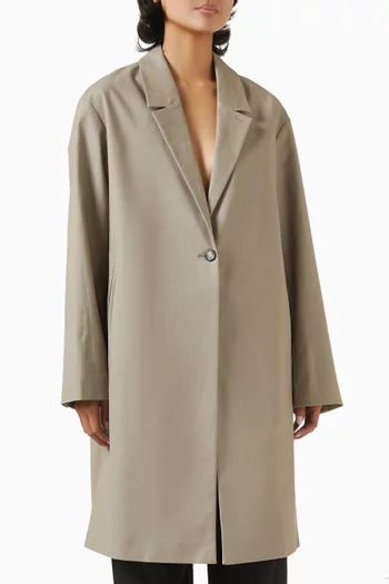 Rٍelaxed-fit Raincoat in Cotton