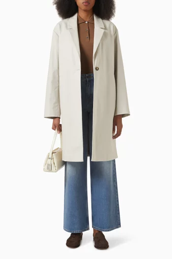 Relaxed-fit Raincoat in Cotton