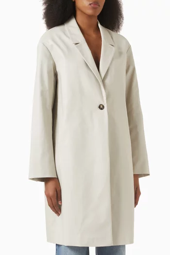 Relaxed-fit Raincoat in Cotton