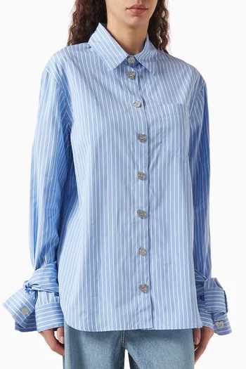 Striped Shirt in Poplin