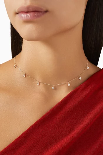 Palerme Sapphire Necklace in 9kt Yellow Gold