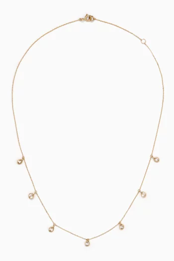 Palerme Sapphire Necklace in 9kt Yellow Gold