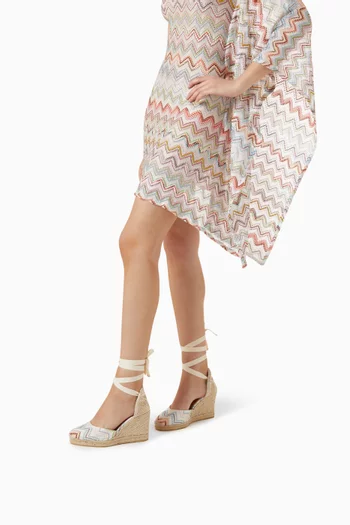 Eva 80 Raschel Wave Espadrilles in Jute