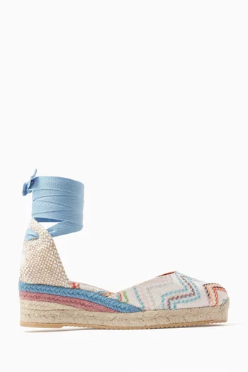 Eva 30 Raschel Wave Espadrilles in Jute