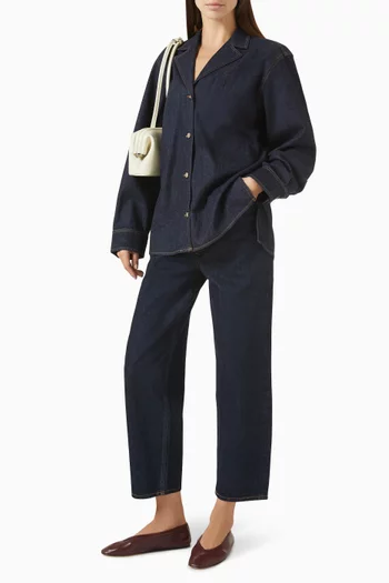 Tapered High-Rise Jeans