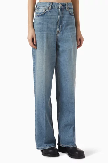 Wide-Leg High-Rise Full-Length Jeans
