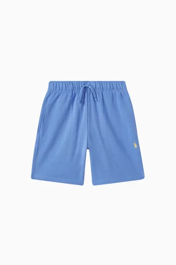 Embroidered-pony Shorts in Cotton