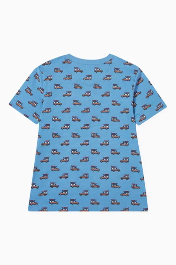 Woody Toss Allover T-shirt in Cotton-piqué