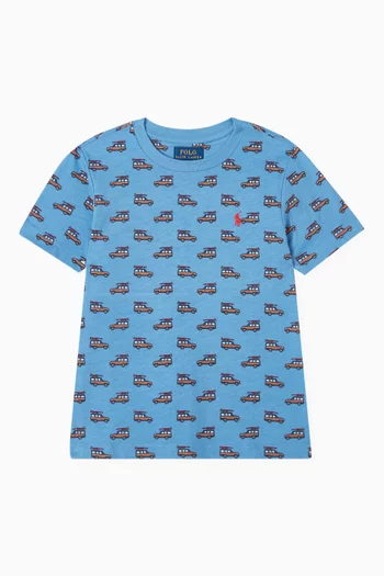 Woody Toss Allover T-shirt in Cotton-piqué