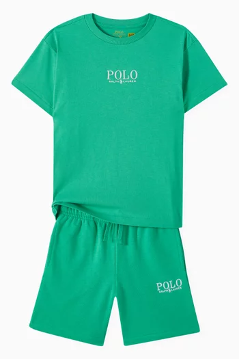 Polo Logo Graphic T-shirt in Cotton