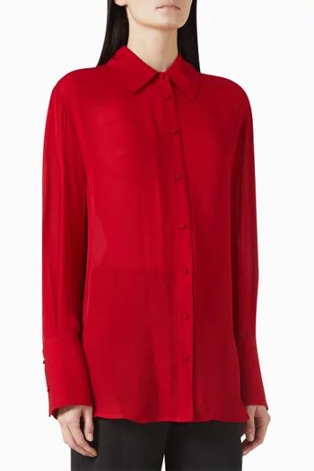 Bridget Oversized Shirt in Silk Blend