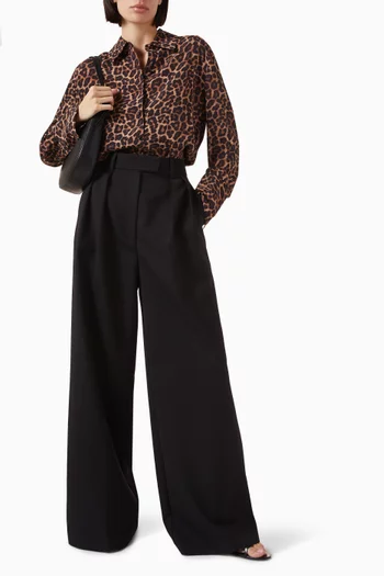 Bridget Leopard-print Shirt in Viscose Blend
