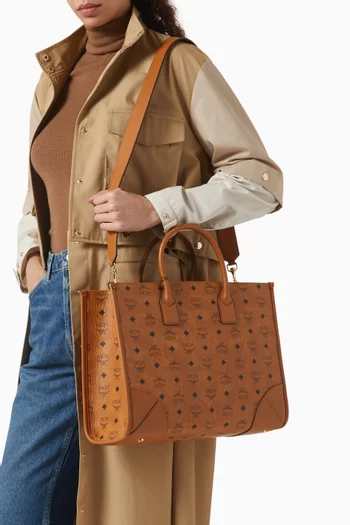 Large München Tote in Visetos Monogram Canvas