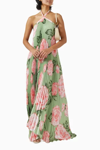 Deesse Pleated Gown