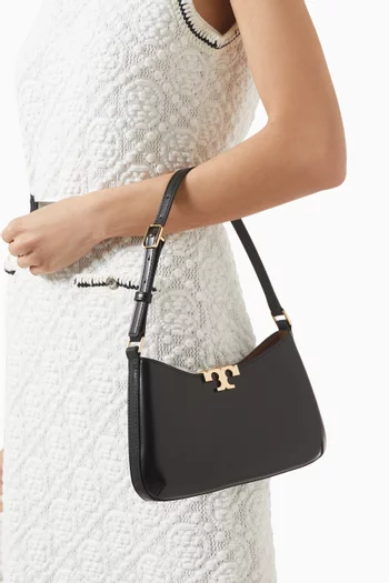 Eleanor Slim Shoulder Bag in Leather