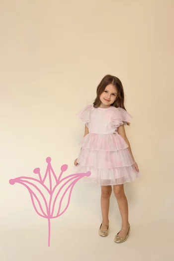 فستان واسع مزيج فيسكوز