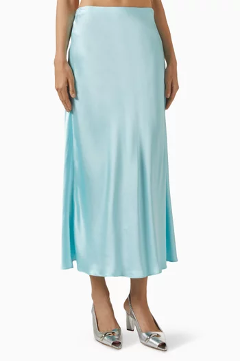 تنورة متوسطة الطول ستان