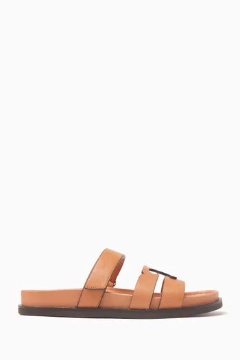 Ines Sport Slides in Leather