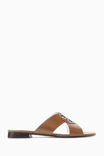Miller Criss Cross Sandals in Leather