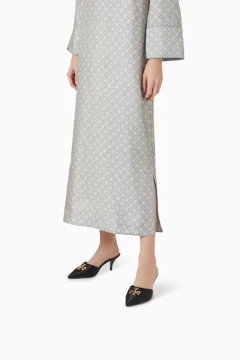 Eleanor 65 Bombe Mules in Satin