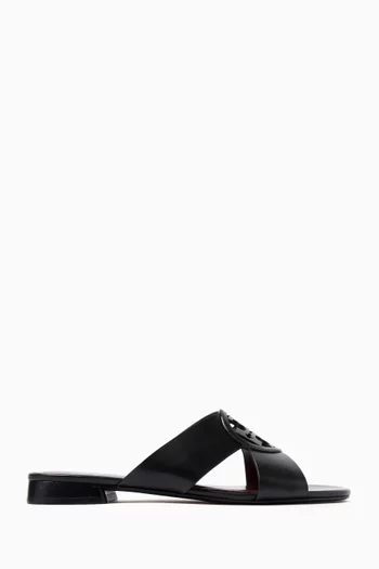 Miller Criss Cross Sandals in Leather