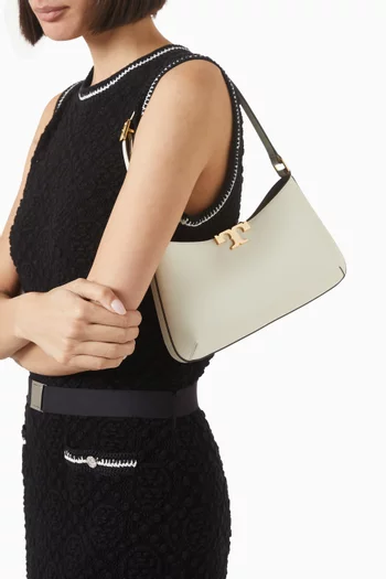Eleanor Slim Shoulder Bag in Leather