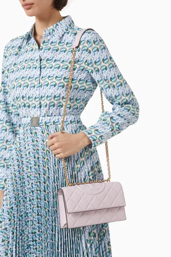 Small Fleming Convertible Shoulder Bag in Leather