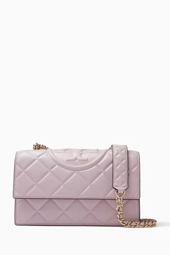 Small Fleming Convertible Shoulder Bag in Leather