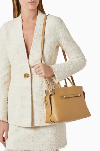 Mercer Satchel Bag in Smooth Leather