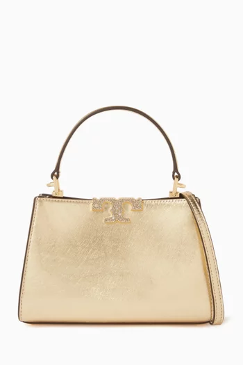 Eleanor Mini Satchel in Metallic Leather