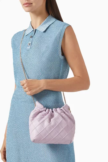 Mini Fleming Hobo Bag in Leather