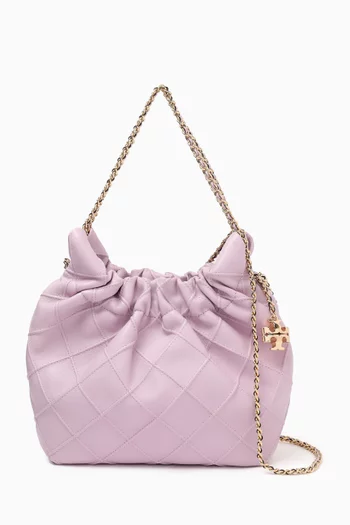 Mini Fleming Hobo Bag in Leather