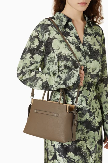 Mercer Satchel Bag in Pebbled Leather