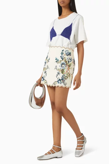 La Mar Mini Skirt in Tencel