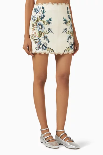 La Mar Mini Skirt in Tencel