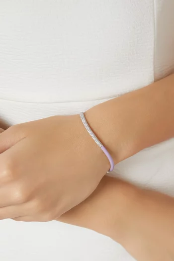 Femininity Infinity Bangle in 18kt White Gold